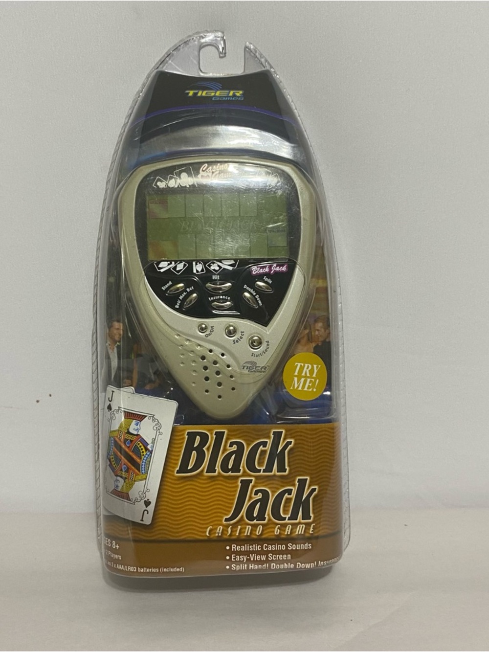 Vintage Tiger Black Jack 59345 Casino Electronic Handheld Game Brand New Sealed